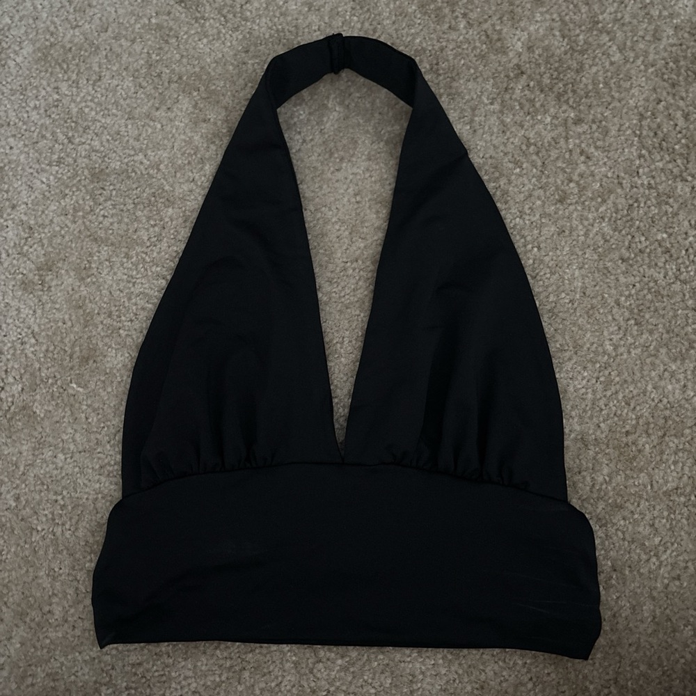 SHEIN Black Halter Top